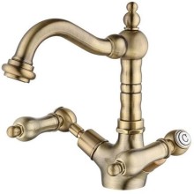 Смеситель для раковины с донным клапаном Caprigo Adria Classic Metal Edition 03M-526-vot