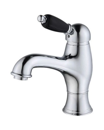 Смеситель для раковины с донным клапаном Caprigo Adria Uno Black Edition 02B-520-crm