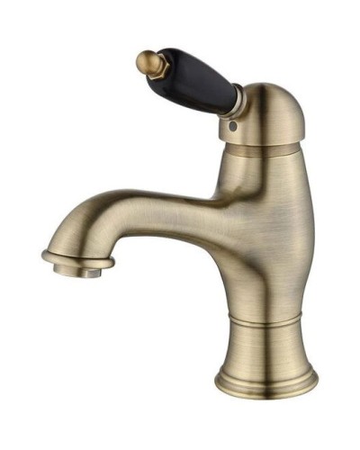 Смеситель для раковины с донным клапаном Caprigo Adria Uno Black Edition 02B-520-vot