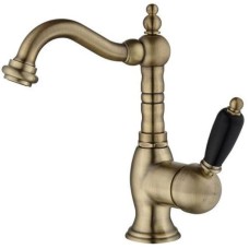 Смеситель для раковины с донным клапаном Caprigo Adria Uno Black Edition 02B-524-vot