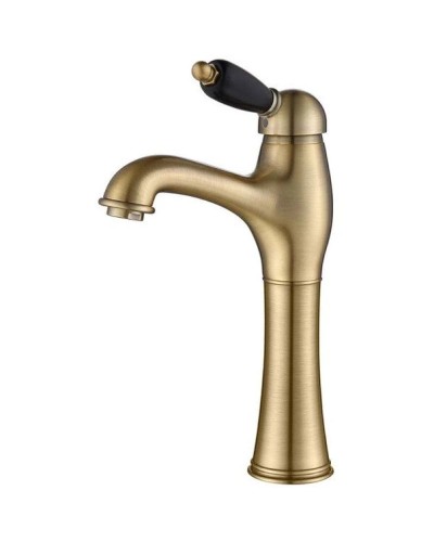 Смеситель для раковины с донным клапаном Caprigo Adria Uno Black Edition 02B-525-vot