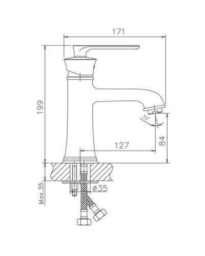 Смеситель для раковины Haiba HB10181-7