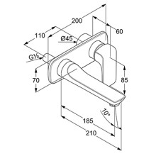 Смеситель для раковины Kludi Ameo 412440575 Хром