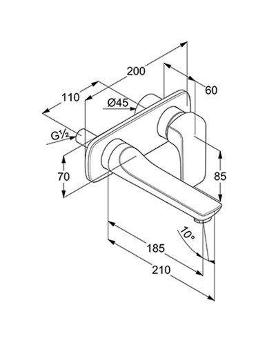 Смеситель для раковины Kludi Ameo 412440575 Хром