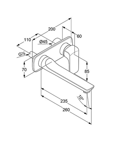 Смеситель для раковины Kludi Ameo 412450575 Хром