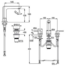 Смеситель для раковины Kludi Ameo 413930575 Хром