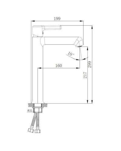 Смеситель для раковины Haiba HB11814