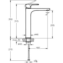 Смеситель для раковины без донного клапана VitrA Root Round A4270736EXP