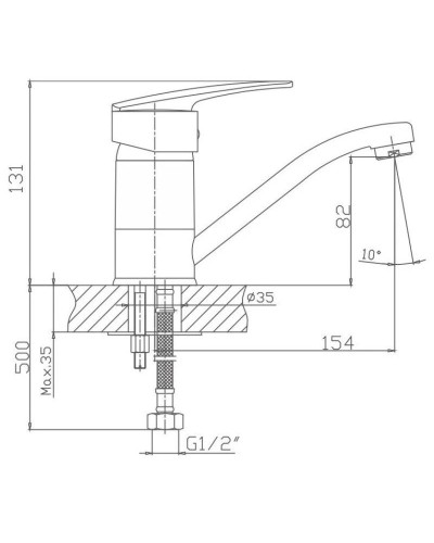 Смеситель для раковины Haiba HB4506
