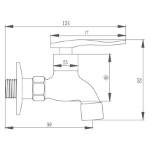Кран для холодной воды Haiba HB521