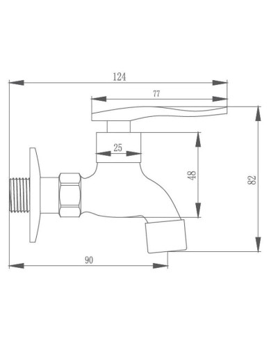 Кран для холодной воды Haiba HB521