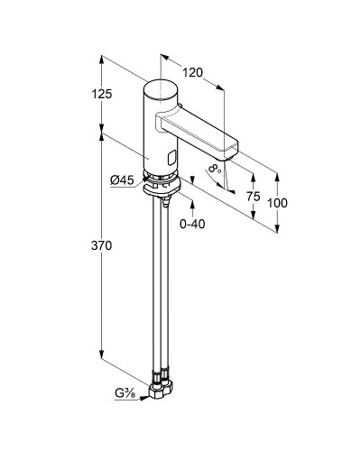 Смеситель для раковины Kludi Zenta 3810005 Хром