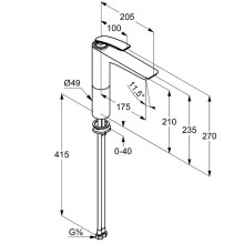 Смеситель для раковины Kludi Balance 522969175 Белый Хром