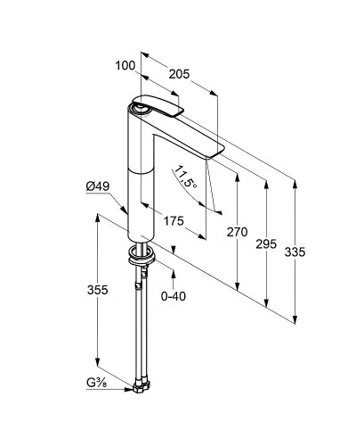 Смеситель для раковины Kludi Balance 522989175 Белый Хром