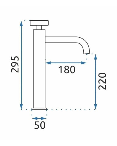 Смеситель для раковины без донного клапана Rea Vertigo REA-B3921