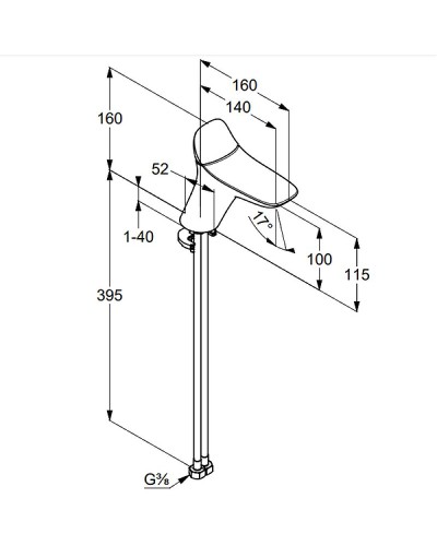 Смеситель для раковины Kludi Ambienta 530260575 Хром
