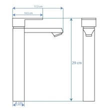Смеситель для раковины без донного клапана Rea Mayson REA-B5102