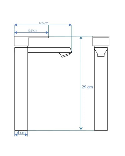 Смеситель для раковины без донного клапана Rea Mayson REA-B5102