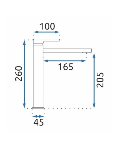 Смеситель для раковины без донного клапана Rea Verso REA-B9140