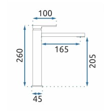 Смеситель для раковины без донного клапана Rea Verso REA-B6564