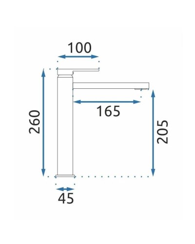 Смеситель для раковины без донного клапана Rea Verso REA-B6564