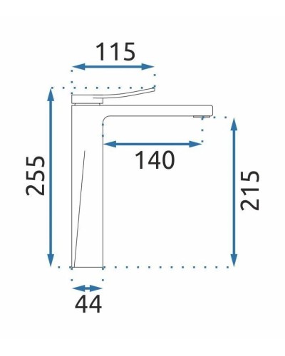 Смеситель для раковины без донного клапана Rea Soul REA-B9961