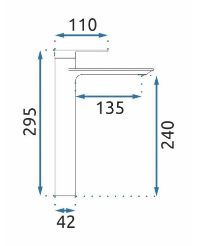 Смеситель для раковины без донного клапана Rea Storm REA-B9983