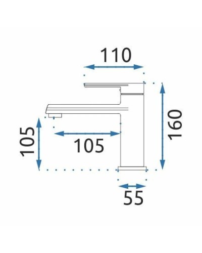 Смеситель для раковины без донного клапана Rea Buzz REA-B6920