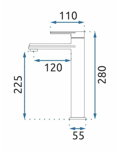 Смеситель для раковины без донного клапана Rea Buzz REA-B6921