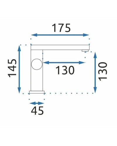Смеситель для раковины без донного клапана Rea Tap REA-B2008