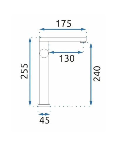 Смеситель для раковины без донного клапана Rea Tap REA-B2009