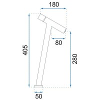 Смеситель для раковины без донного клапана Rea Zen REA-B8035