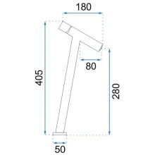 Смеситель для раковины без донного клапана Rea Zen REA-B8035