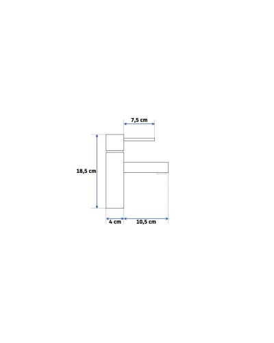 Смеситель для раковины без донного клапана Rea Tess REA-B8801