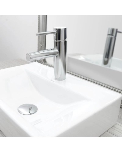 Смеситель для раковины без донного клапана Rea Tess REA-B8801