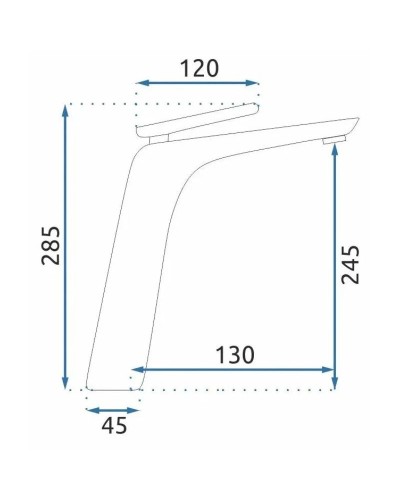 Смеситель для раковины без донного клапана Rea Jager REA-B5123