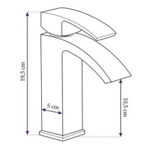 Смеситель для раковины без донного клапана Rea Enzo REA-B0113