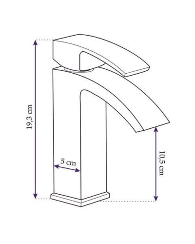 Смеситель для раковины без донного клапана Rea Enzo REA-B0113