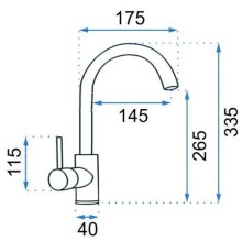 Смеситель для раковины без донного клапана Rea Talisa REA-B0978