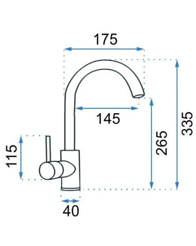 Смеситель для раковины без донного клапана Rea Talisa REA-B0978