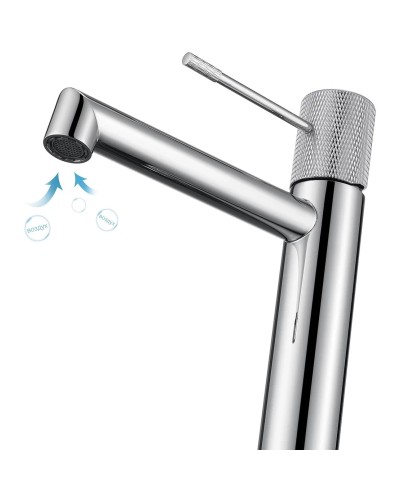 Смеситель для раковины без донного клапана Vincea Desire VBF-1D1CH