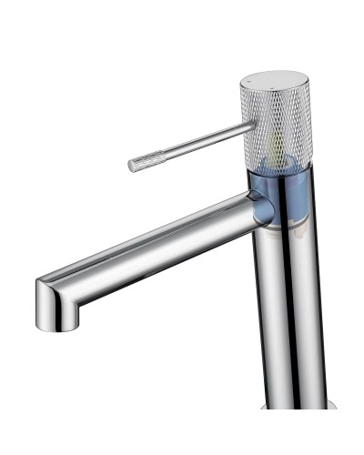 Смеситель для раковины без донного клапана Vincea Desire VBF-1D1CH