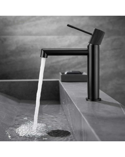 Смеситель для раковины без донного клапана Vincea Desire VBF-1D1MB