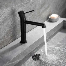 Смеситель для раковины без донного клапана Vincea Desire VBF-1D1MB