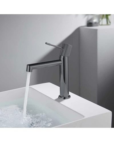 Смеситель для раковины без донного клапана Vincea Desire VBF-1D1GM