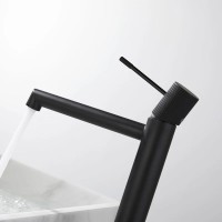 Смеситель для раковины без донного клапана Vincea Desire VBF-1D2MB