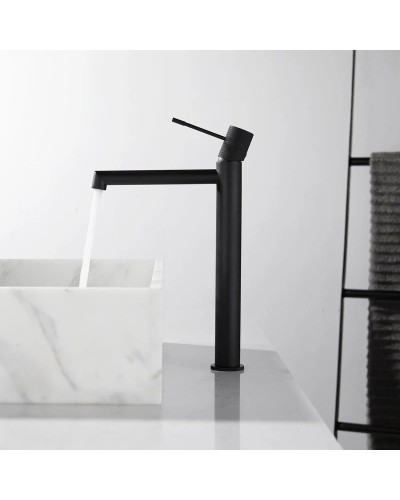 Смеситель для раковины без донного клапана Vincea Desire VBF-1D2MB