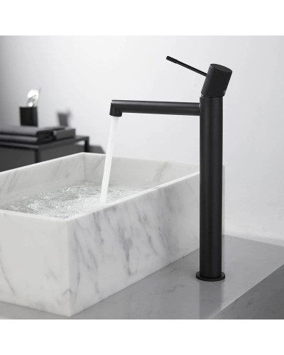 Смеситель для раковины без донного клапана Vincea Desire VBF-1D2MB