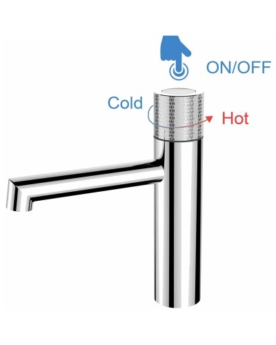 Смеситель для раковины без донного клапана Vincea Desire VBF-1D3CH