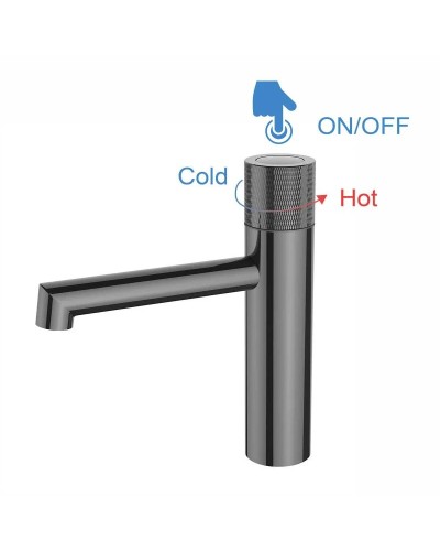 Смеситель для раковины без донного клапана Vincea Desire VBF-1D3GM